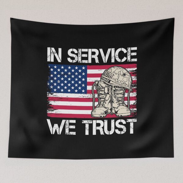 Item preview, Veteran Military Service American Flag designed and sold by KroghDs.