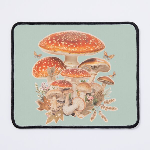 Item preview, Vintage Mushroom Collage Aesthetic designed and sold by AOCollections.