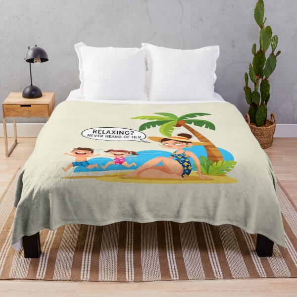 Item preview, Relaxing? Never Heard of Her – Funny Beach Mom Life designed and sold by Sea Gem.