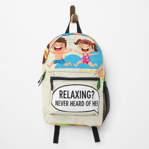 Item preview, Relaxing? Never Heard of Her – Funny Beach Mom Life designed and sold by Sea Gem.