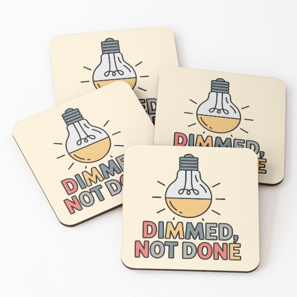 Item preview, Dimmed Not Done – Minimal Light Bulb Recovery Design designed and sold by ُEldalal-Design.