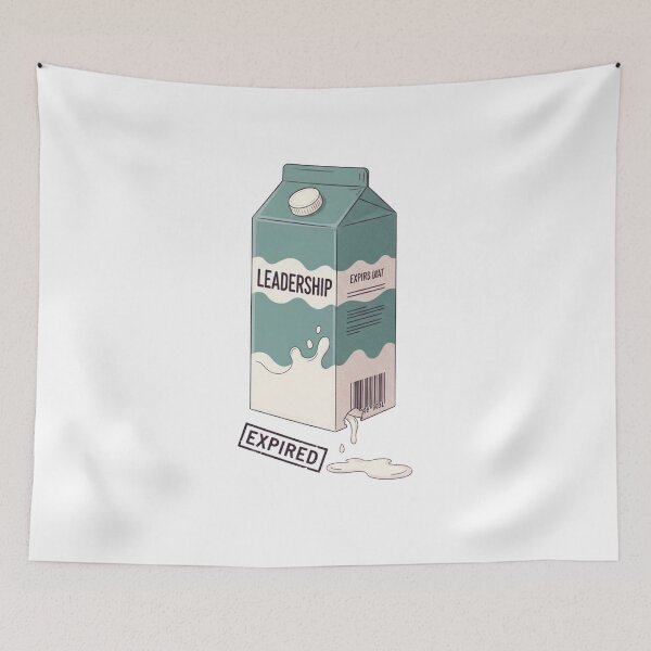Item preview, Expired Leadership Milk Carton Satirical Design designed and sold by laterkatergator.