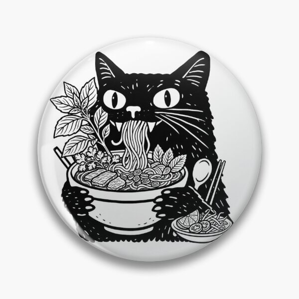Item preview, CAT eating Vietnames PHO designed and sold by Jessica Levaton.