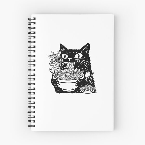 Item preview, CAT eating Vietnames PHO designed and sold by Jessica Levaton.