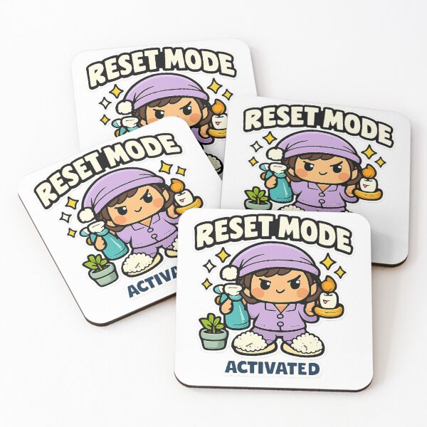 Item preview, Reset Mode Activated Cozy Cleaning Self Care designed and sold by VaultInk.