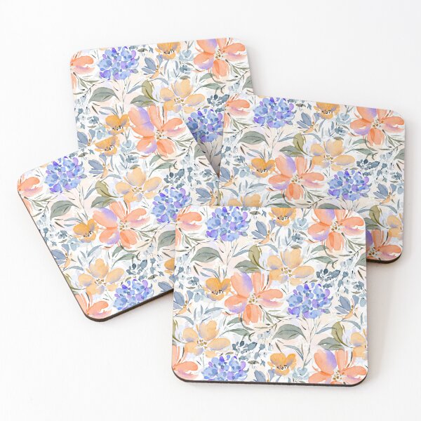 Item preview, Watercolor Wildflower Meadow - Hand painted floral botanical designed and sold by NancyDzines.