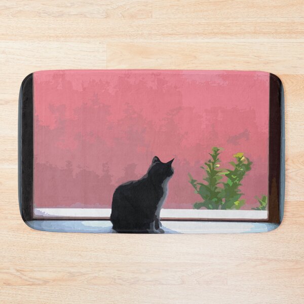 Item preview, Black Cat Sitting at Arched Window designed and sold by Arturo Daniel Garcia Palomo.