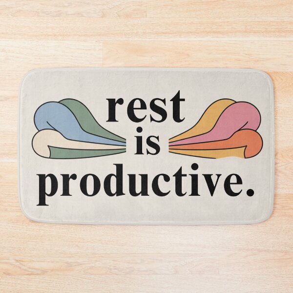 Item preview, Rest Is Productive Motivational Quote Art designed and sold by KMKreatives.