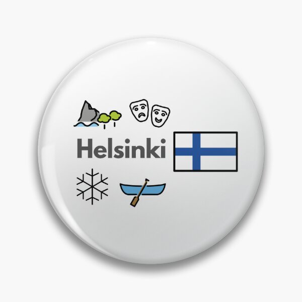 Item preview, Helsinki Finland Travel – Nature & Culture Emoji Design designed and sold by iccdesignsshop.