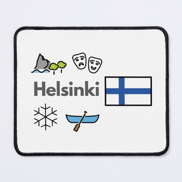 Item preview, Helsinki Finland Travel – Nature & Culture Emoji Design designed and sold by iccdesignsshop.