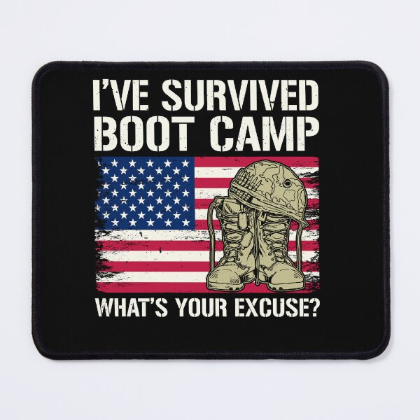 Item preview, Boot Camp Veteran Patriotic Quote designed and sold by KroghDs.