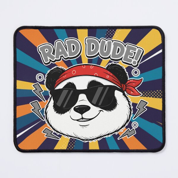 Item preview, Rad Dude Panda Sunglasses Cartoon designed and sold by Taridesign.