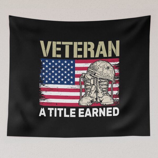 Item preview, Veteran Pride Military Boots Flag designed and sold by KroghDs.
