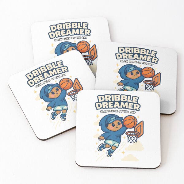 Item preview, Dribble Dreamer – Sky Slam Dunk Illustration designed and sold by Joyfulfabric.