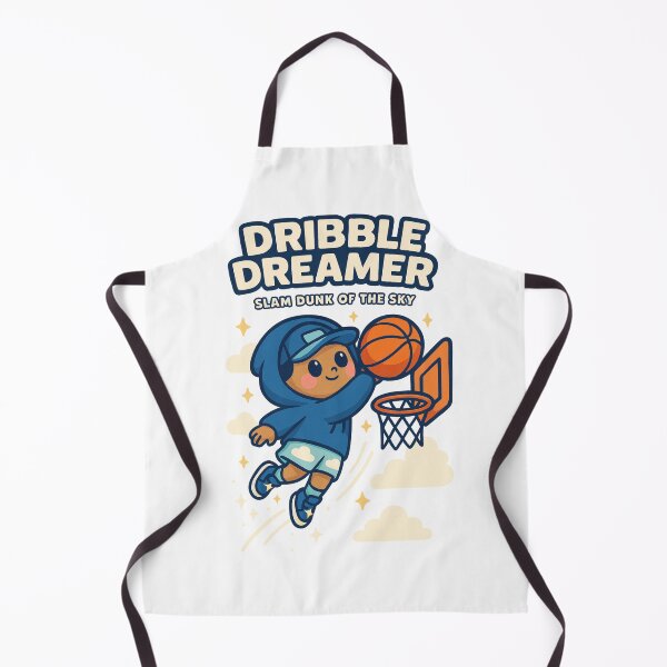 Item preview, Dribble Dreamer – Sky Slam Dunk Illustration designed and sold by Joyfulfabric.