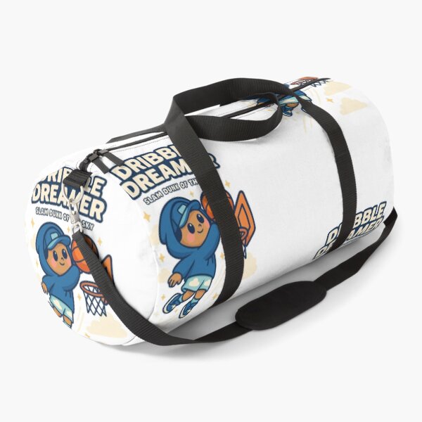 Item preview, Dribble Dreamer – Sky Slam Dunk Illustration designed and sold by Joyfulfabric.