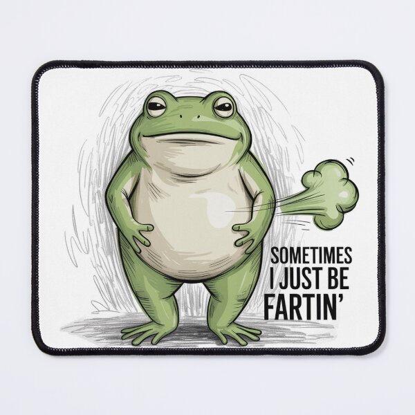Item preview, Hand Drawn Sketch of a Chubby Frog with Gas designed and sold by Bloomkept.
