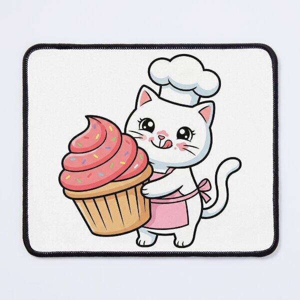 Item preview, Kawaii Baker Cat - Sweet Dessert Pastry Lover Gift designed and sold by Inna Myrien.