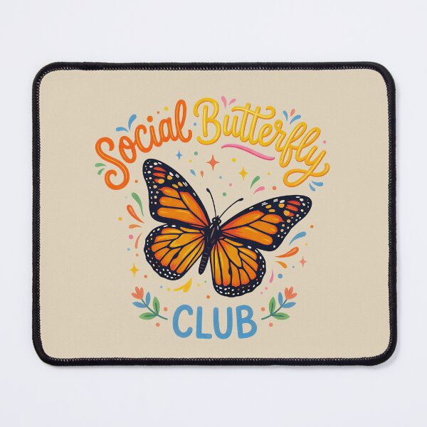 Item preview, Social Butterfly Club / Papillon Social Club designed and sold by FrancophileFun.