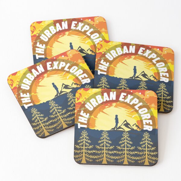 Item preview, The Urban Explorer - Aesthetic Golden Hour Mountain Silhouette designed and sold by The Urban Explorer.