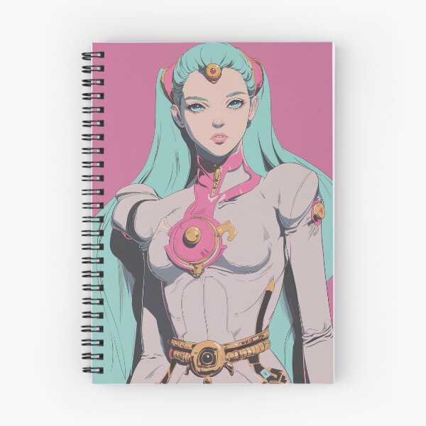 Aperçu de l'œuvre Teal Hair Cyber Queen – Retro Anime Royality créée et vendue par TechDreamscapes.