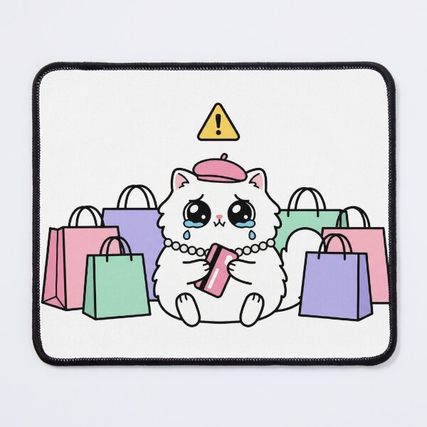 Item preview, Kawaii Persian Cat Shopping designed and sold by Inna Myrien.