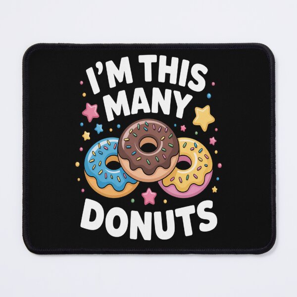 Item preview, Kids Cute Donut 3rd Birthday I_m This Many Donuts 3 Year Old  designed and sold by brinbotty.