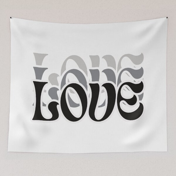 Item preview, Retro Stacked Love Typography Art Love t-shirt  designed and sold by designmari.