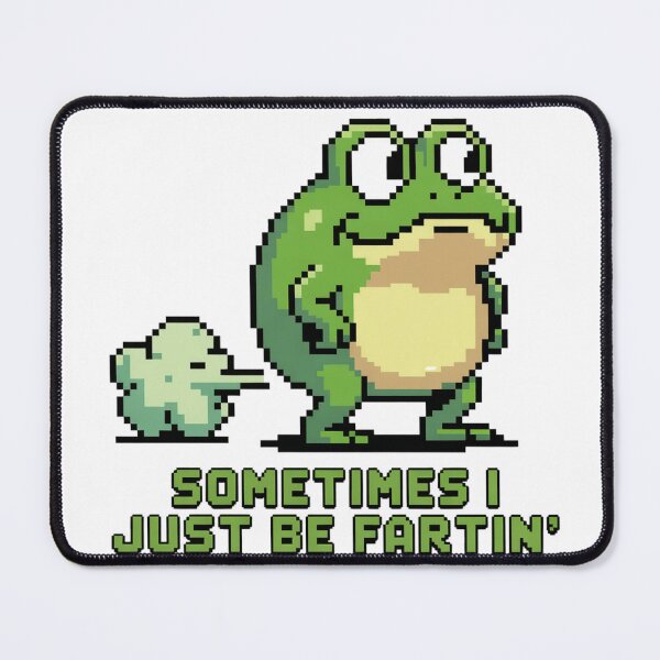 Item preview, Pixel Art Frog with Gas Cloud designed and sold by Bloomkept.