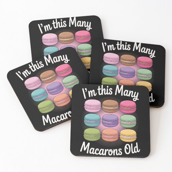 Item preview, Kids I_m This Many Macarons Old Funny 8th Birthday Macaron  designed and sold by brinbotty.