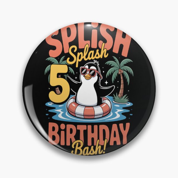 Item preview, Kids Splish Splash 5th Birthday designed and sold by brinbotty.