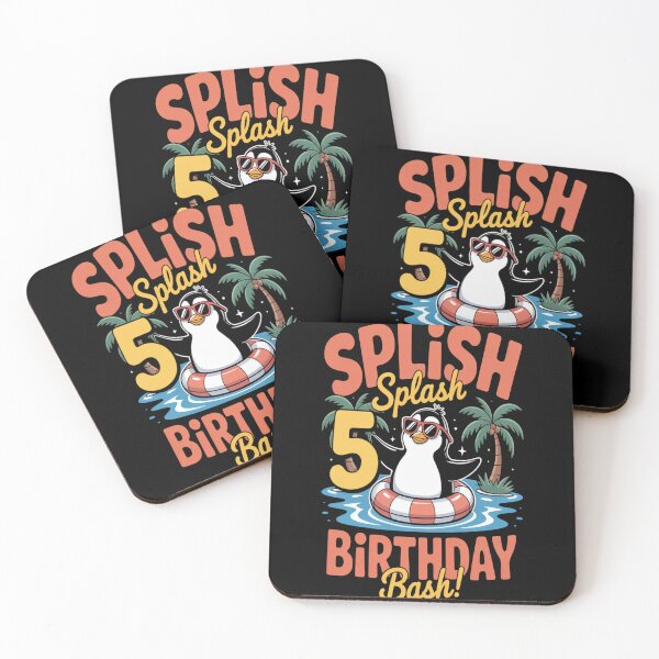 Item preview, Kids Splish Splash 5th Birthday designed and sold by brinbotty.