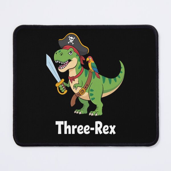 Item preview, Kids Three-Rex Pirate T-Rex Dino 3rd Birthday  designed and sold by brinbotty.