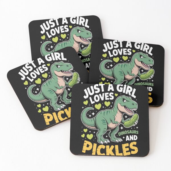 Item preview, Just A Girl Who Loves Dinosaurs And Pickles Dinosaur  designed and sold by kakashinn.