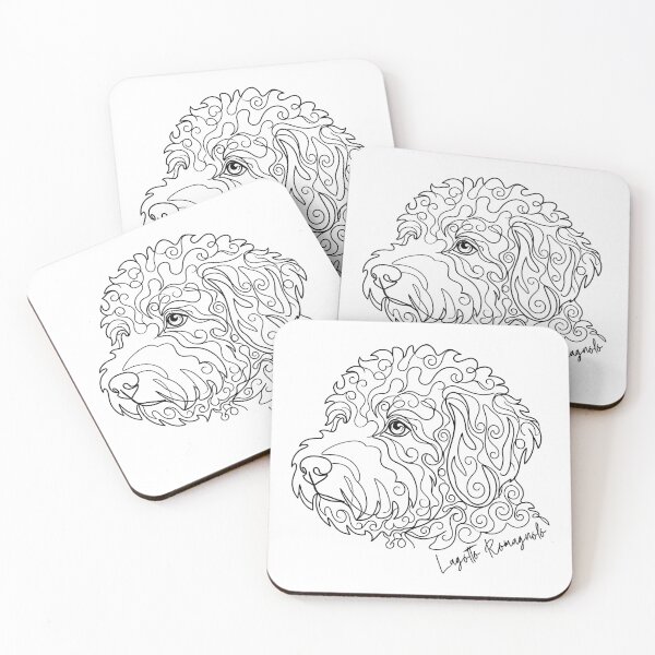 Item preview, Minimalist Lagotto Romagnolo Dog Line Art Portrait designed and sold by ZoesPlace.