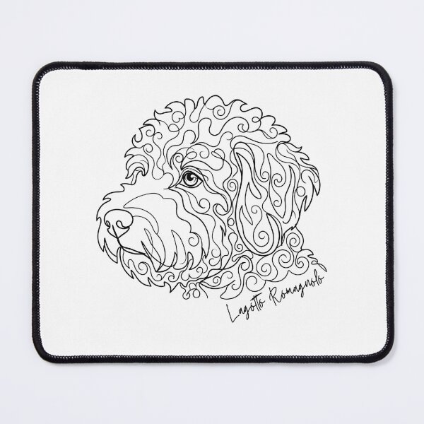 Item preview, Minimalist Lagotto Romagnolo Dog Line Art Portrait designed and sold by ZoesPlace.