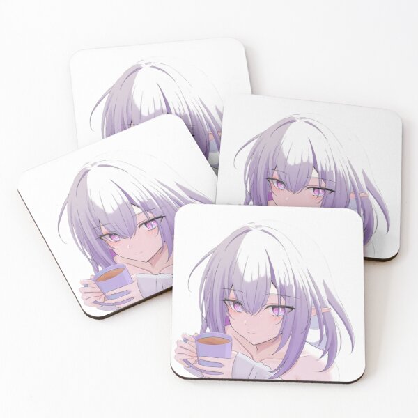Item preview, Castorice Drinking Coffee Honkai Star Rail designed and sold by KomiArts.