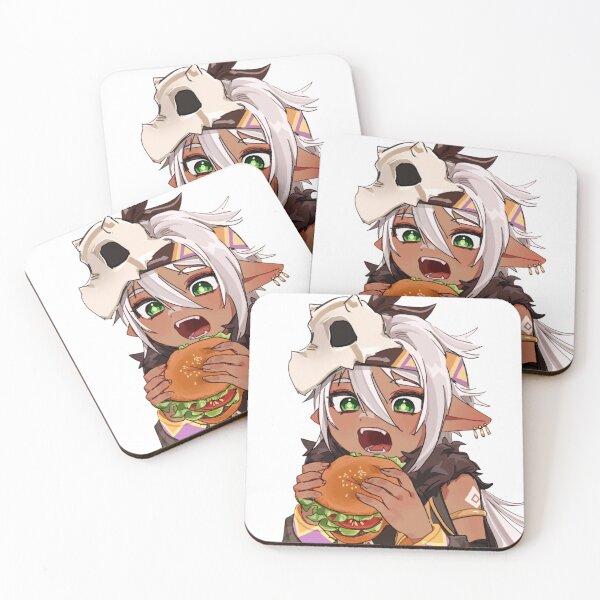 Item preview, Iansan Eating Burger Genshin Impact designed and sold by KomiArts.