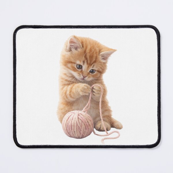 Item preview, Ginger Kitten with Yarn – Sweet Storybook Kitten T-Shirt for Kids and Cat Lovers designed and sold by FunscapeHQ.