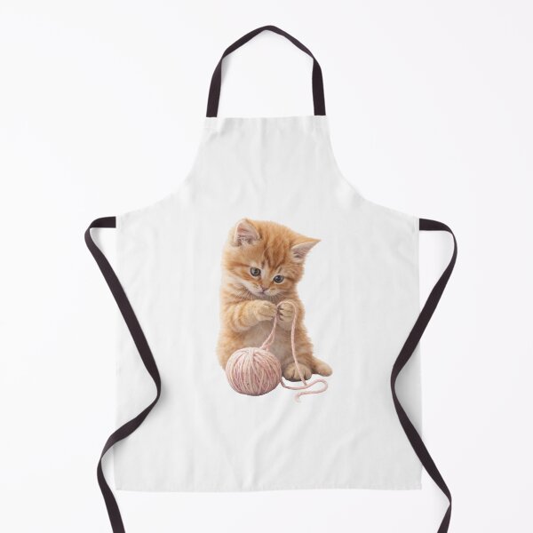 Item preview, Ginger Kitten with Yarn – Sweet Storybook Kitten T-Shirt for Kids and Cat Lovers designed and sold by FunscapeHQ.