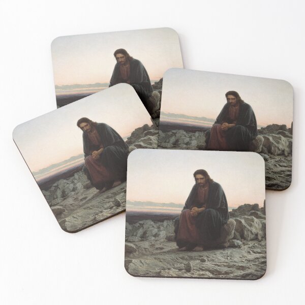 Item preview, Jesus Christ Classical Painting Solitude Scene for Christian Art Lovers designed and sold by RickE.