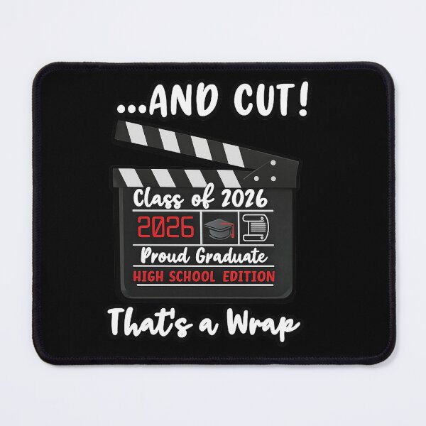 Item preview, And Cut! Class of 2026 Graduation Film Slate Design – High School Edition designed and sold by jglobal360.