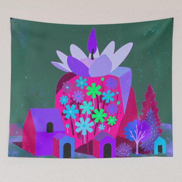 Item preview, Magical Floral Candle Village / Dreamy Healing Art designed and sold by joycrysstudio.