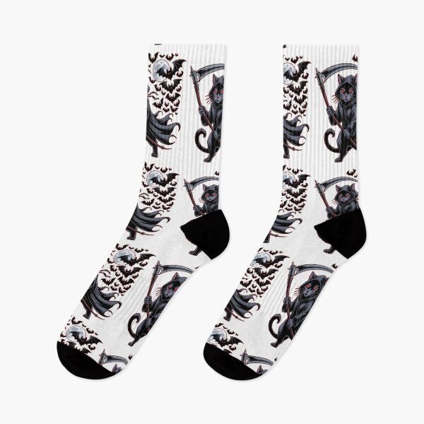 Item preview, Cute Grim Reaper Cat designed and sold by QuiteOrbit.