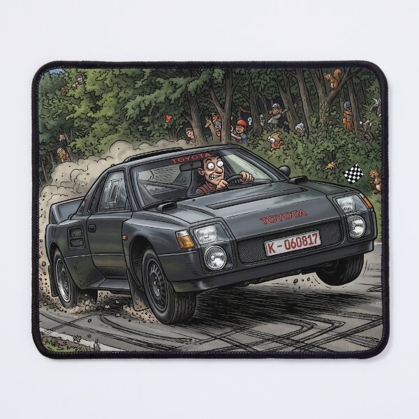 Item preview, Toyota 222D MR2 Group S Cartoon designed and sold by Racing Art Store.