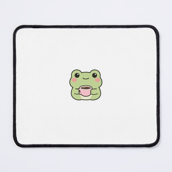 Item preview, Minimal Cute Frog Holding Pink Cup Sticker designed and sold by Barkybond.