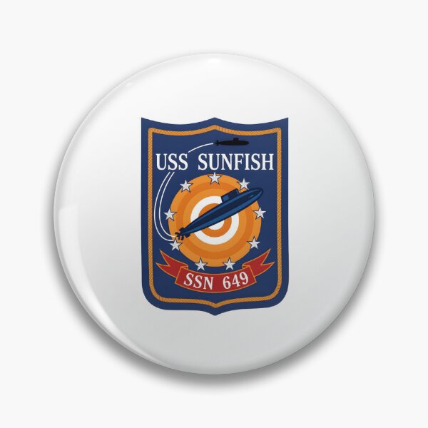 Artikelvorschau, Wappen des U-Boots USS Sunfish SSN-649 entworfen und verkauft von CharlieDesings.