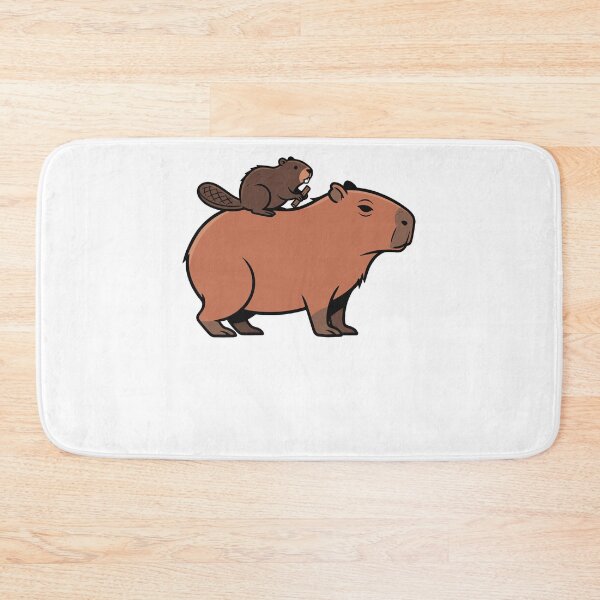 Item preview, Cute Capybara and Beaver Best Friends Cartoon designed and sold by k3rstman1.