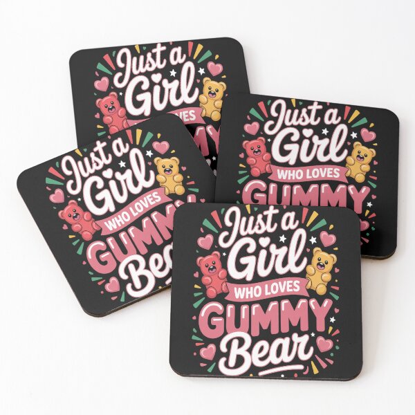 Item preview, Just A Girl Who Loves Gummy Bear Funny Candy Lovers  designed and sold by kakashinn.