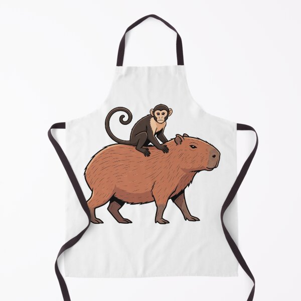 Item preview, Capuchin Monkey Riding Capybara Wild Animal Friends designed and sold by k3rstman1.